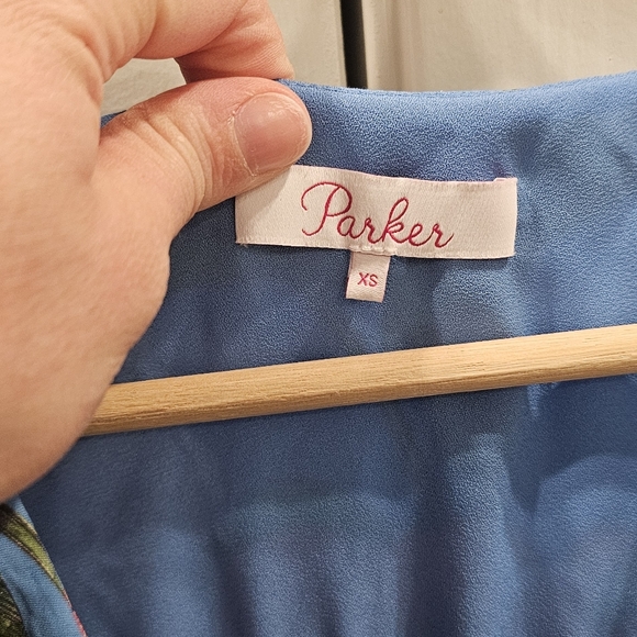 Parker Floral Blue Dress - Picture 4 of 8